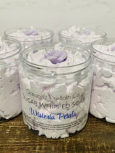 Load image into Gallery viewer, Wisteria Petals Sugar Whipped Soap