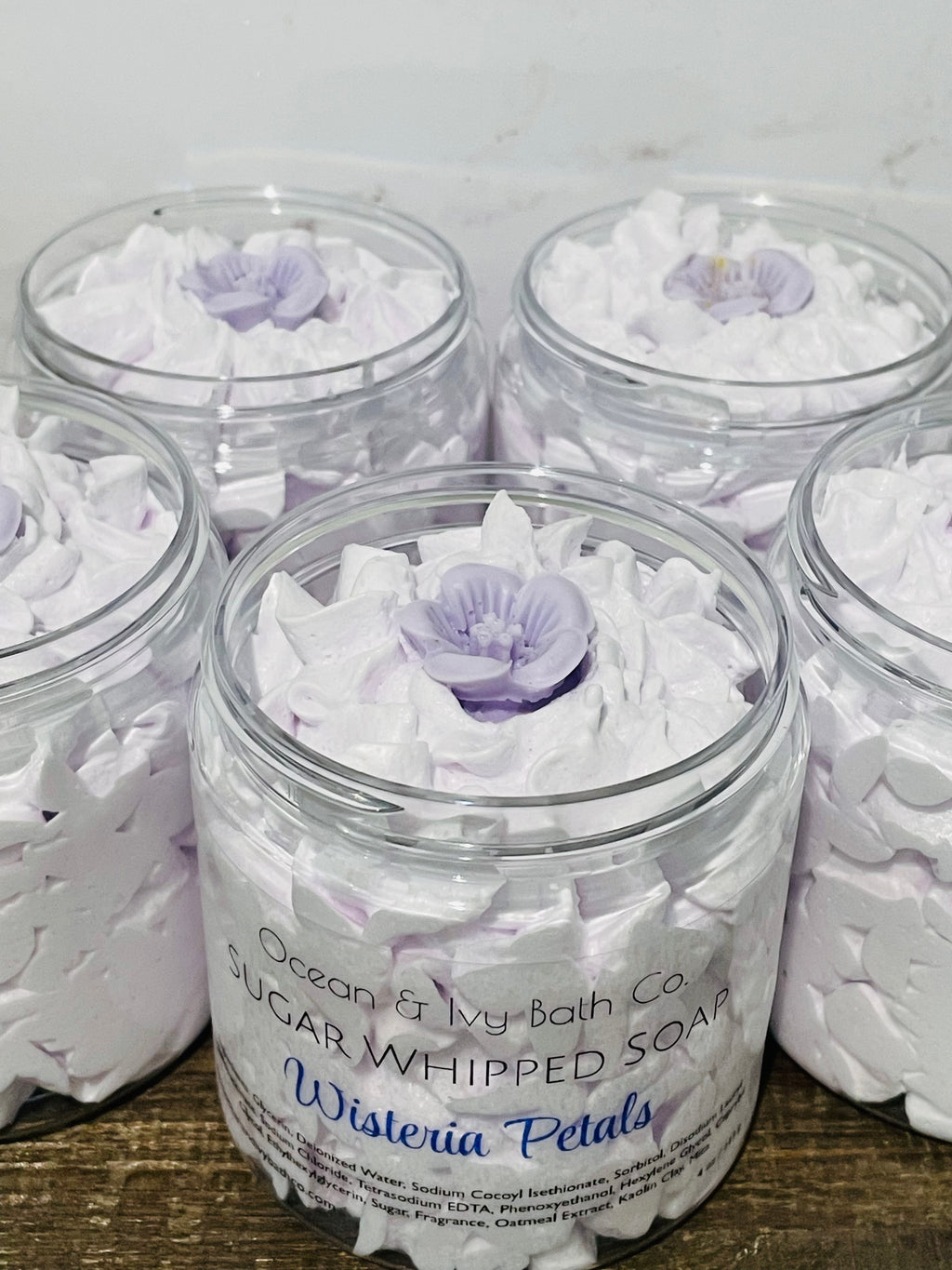 Wisteria Petals Sugar Whipped Soap