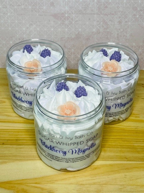 Blackberry & Magnolia Sugar Whipped Soap