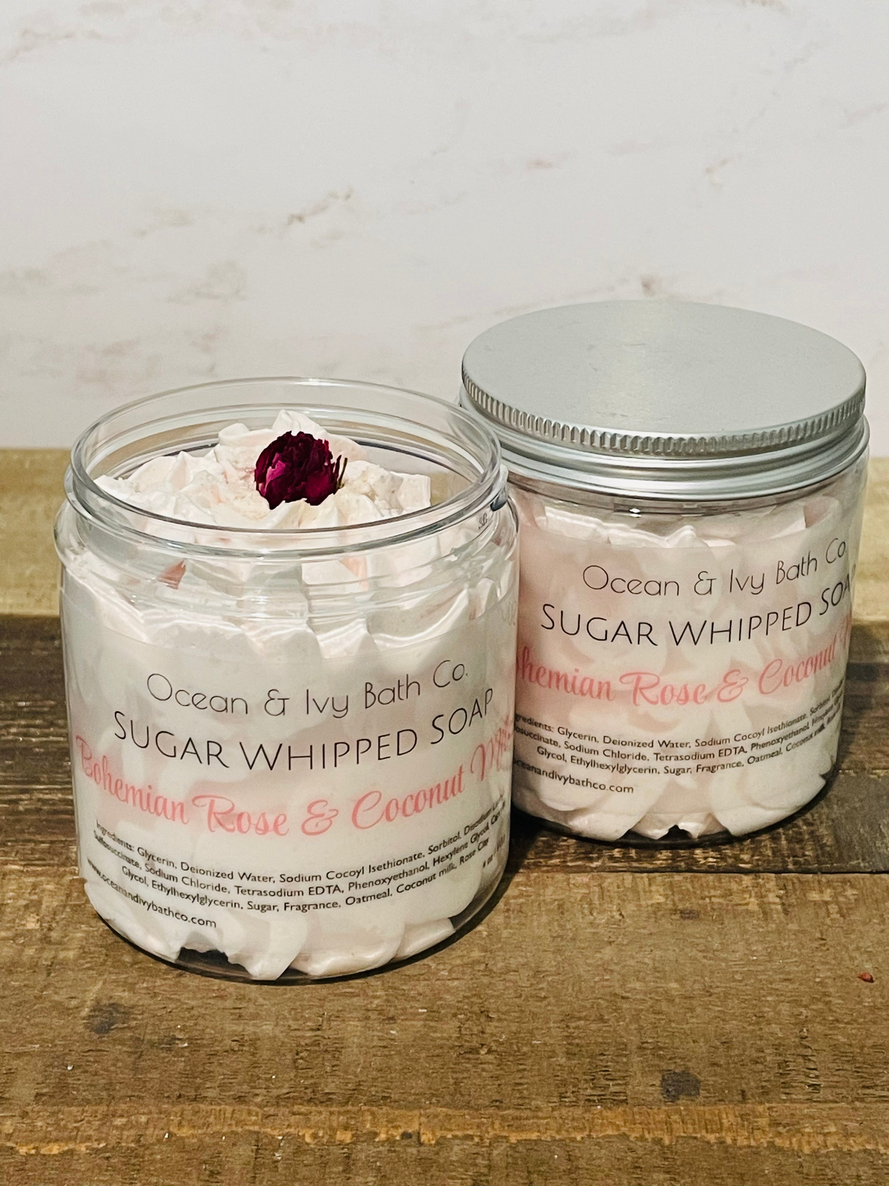 Bohemian Rose & Coconut Milk Sugar Whipped Soap